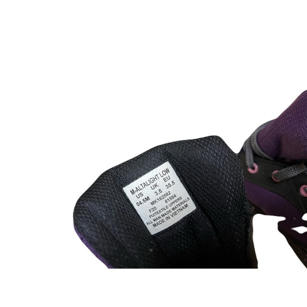 Women's Merrell Alta Light Low Purple Black Athletic Hiking Trail Shoes Size 4-5 - Thumbnail 4
