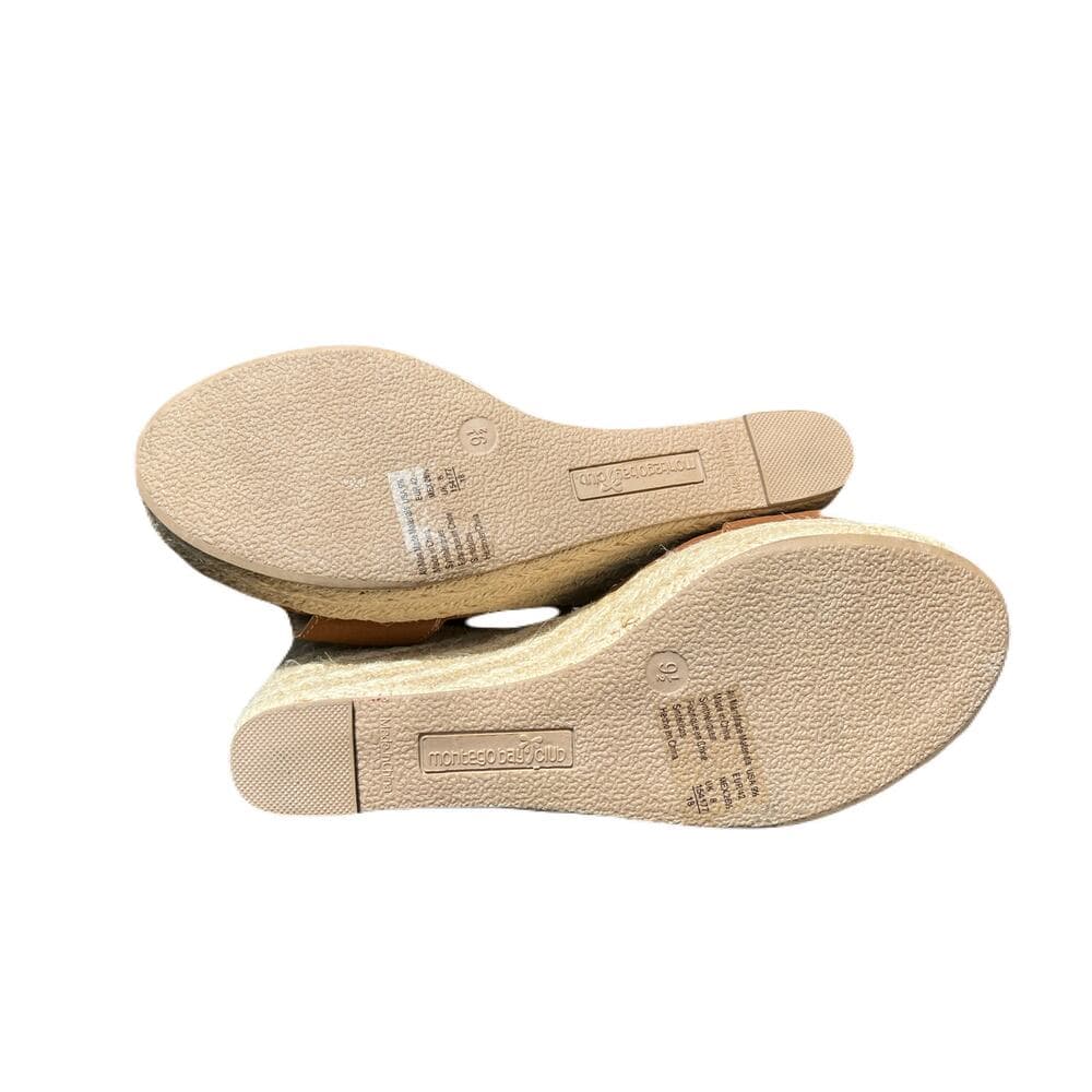 Montego Bay Club Brown & Tan 4” Heels Women’s Sandals Shoe’s Size 9.5 - Thumbnail 2