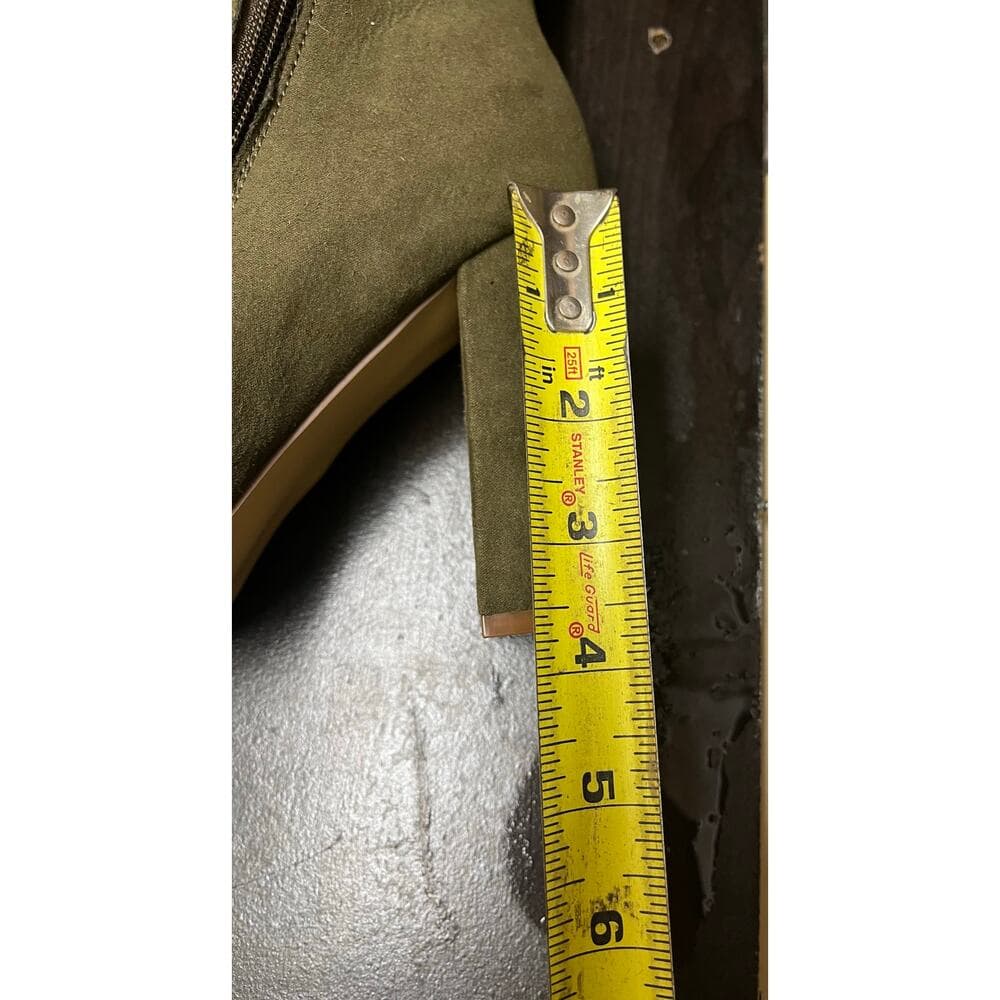 Just Fabulous Olive Green Long Boots Size 8.5 - Thumbnail 7