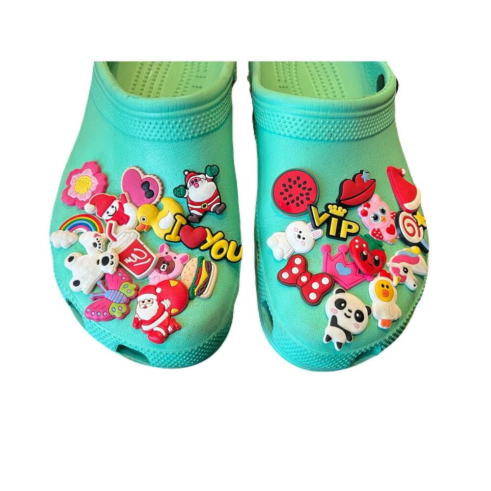 Crocs Women’s Teal Slippers Size 8 Missing The Back Strap - Thumbnail 4
