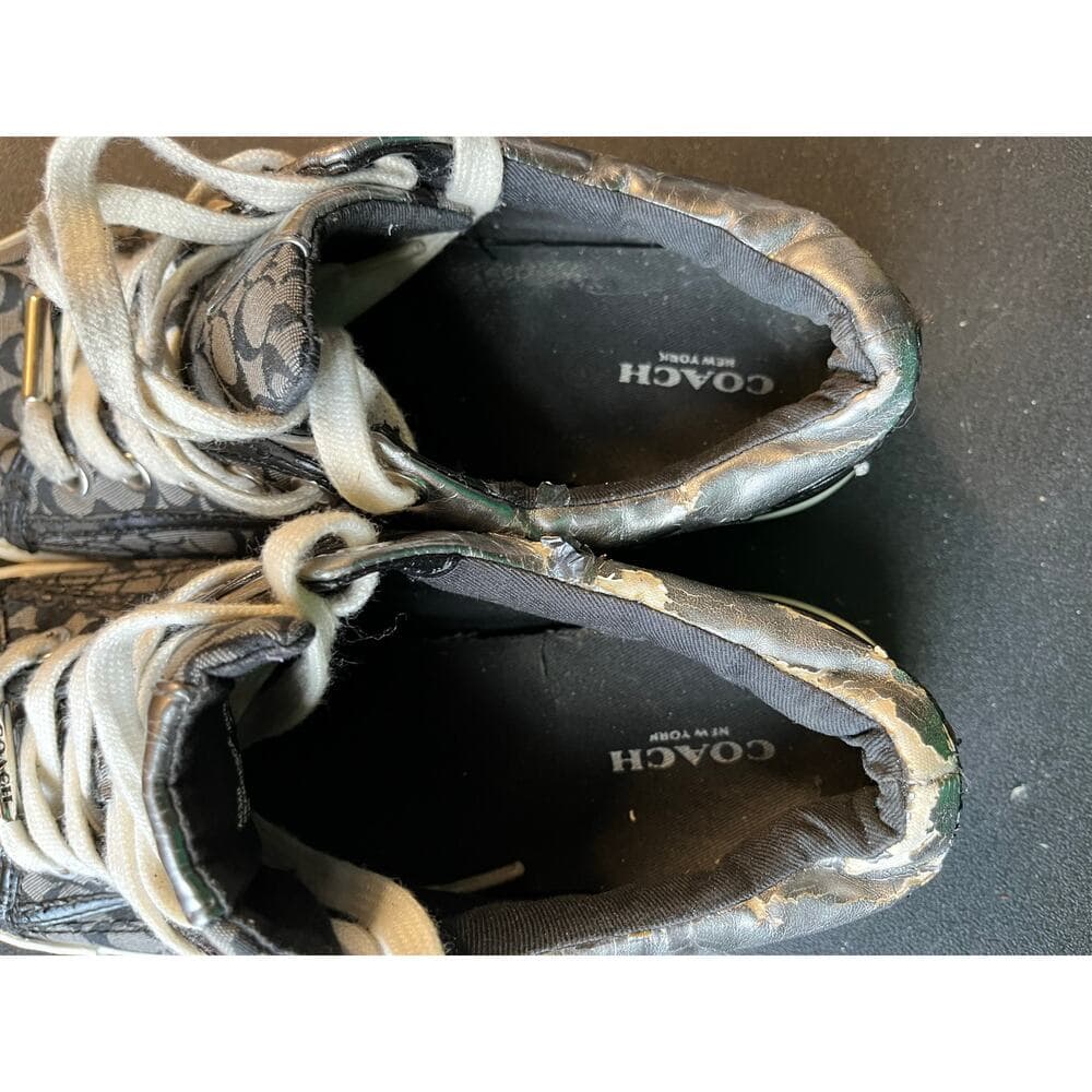 coach francesca Shoes Black pewter Used Authentic Size 7 in fair condition - Thumbnail 6
