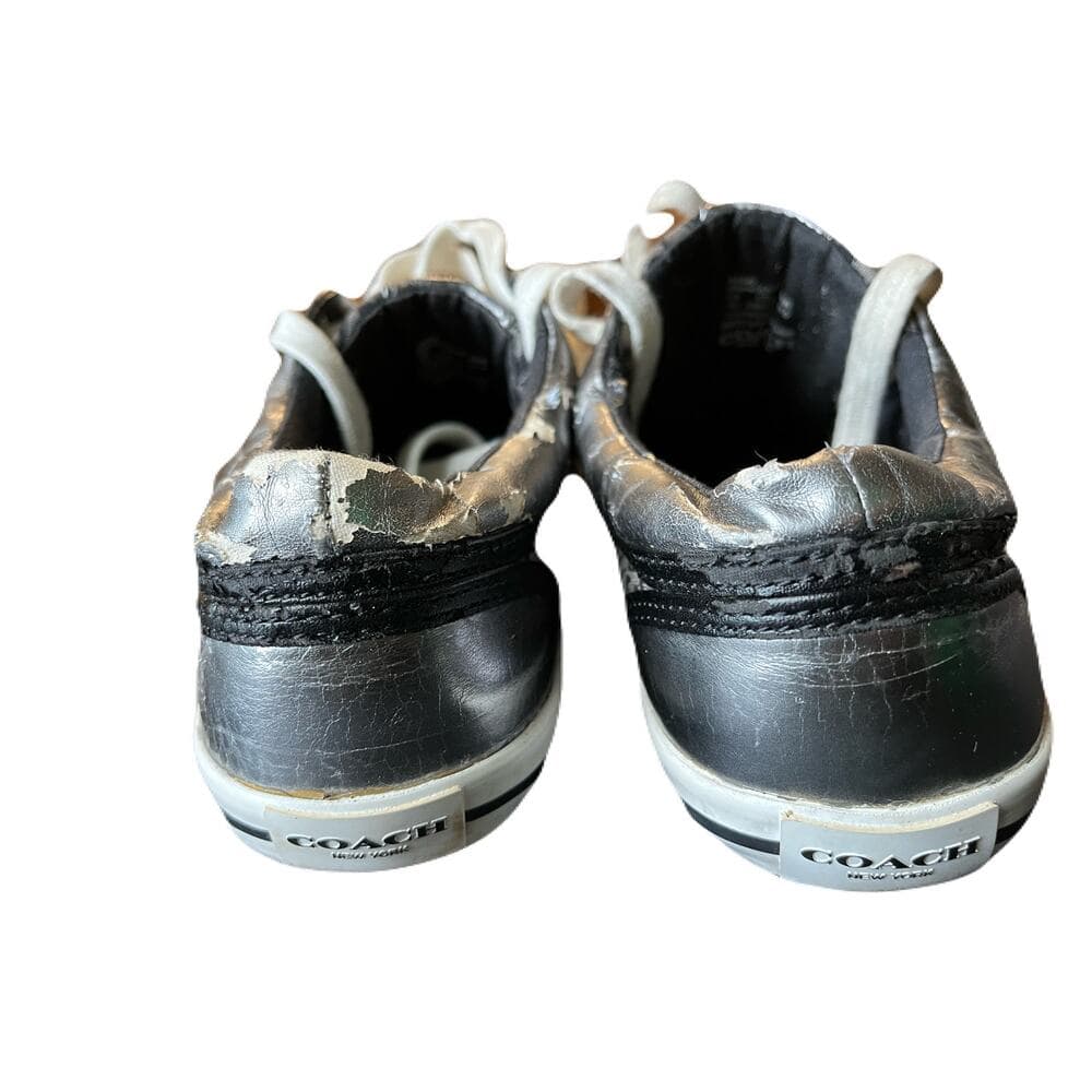 coach francesca Shoes Black pewter Used Authentic Size 7 in fair condition - Thumbnail 4