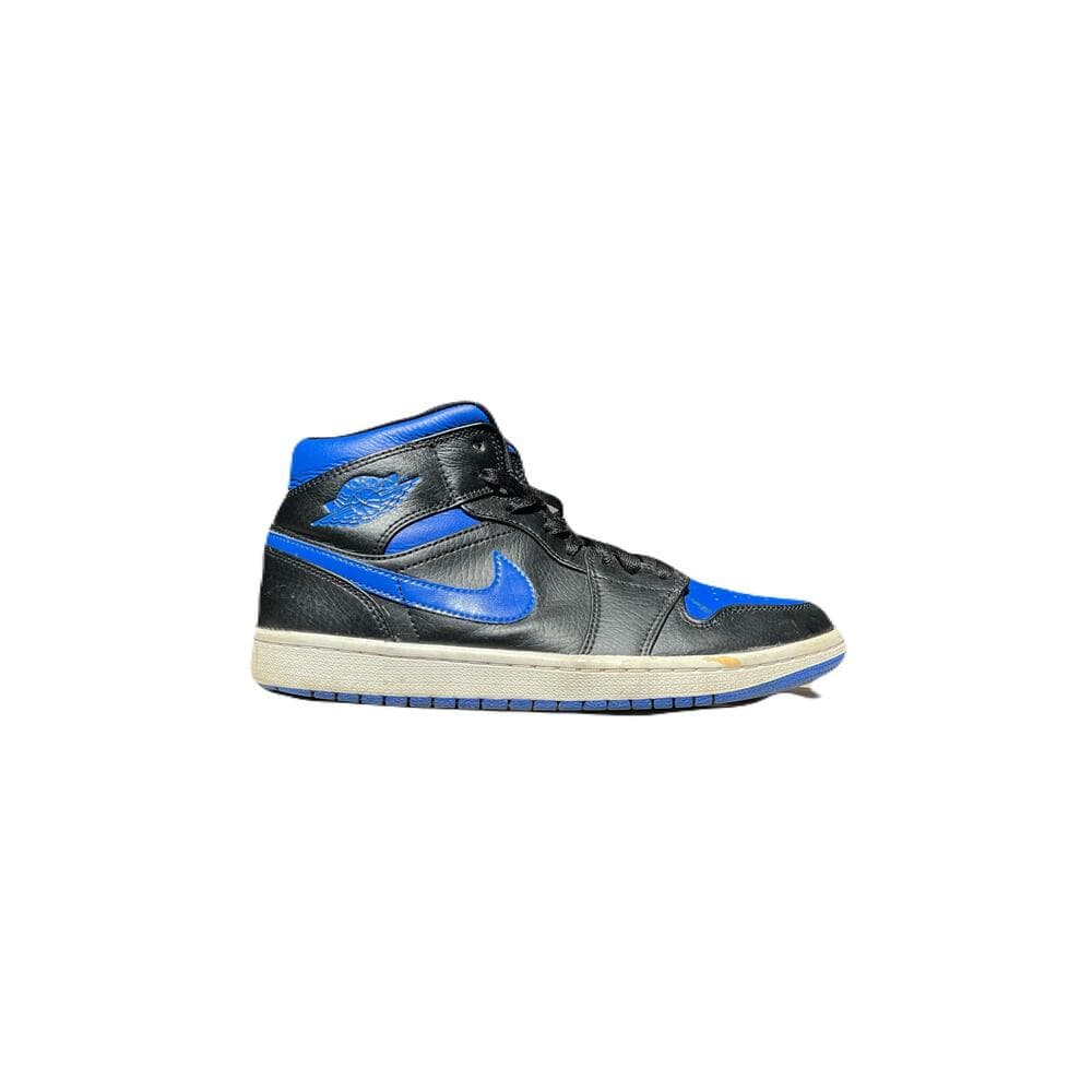 Nike Air Jordan 1 Mid 'Black Hyper Royal' with SKU 554724-068 - Thumbnail 6