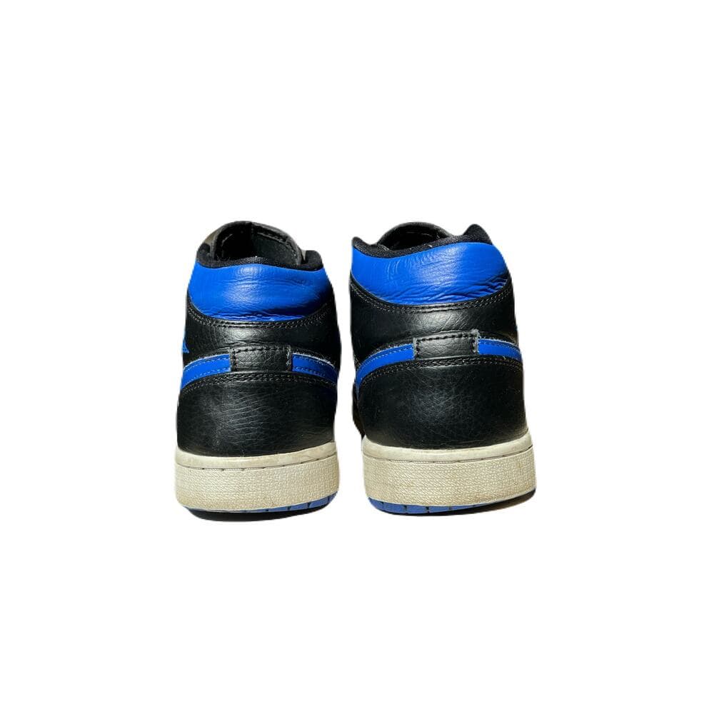 Nike Air Jordan 1 Mid 'Black Hyper Royal' with SKU 554724-068 - Thumbnail 3