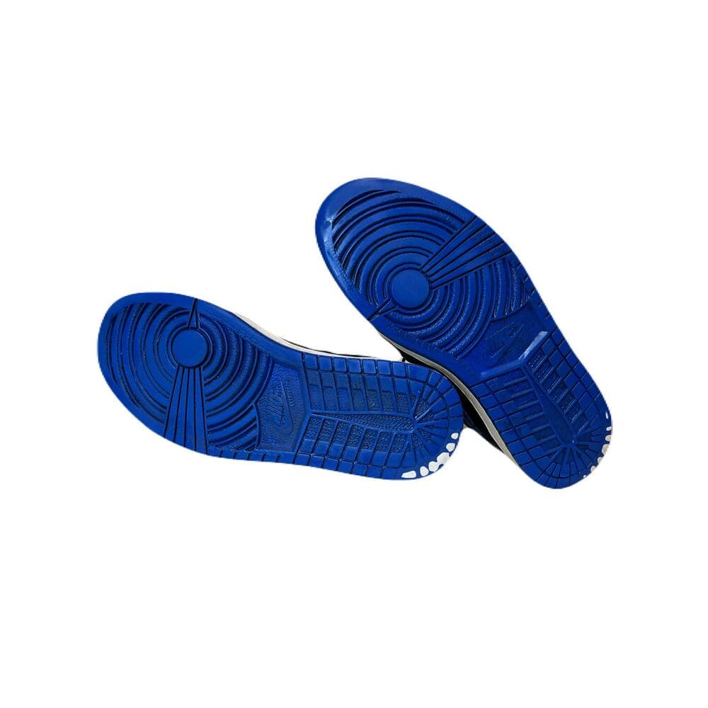 Nike Air Jordan 1 Mid 'Black Hyper Royal' with SKU 554724-068 - Thumbnail 4