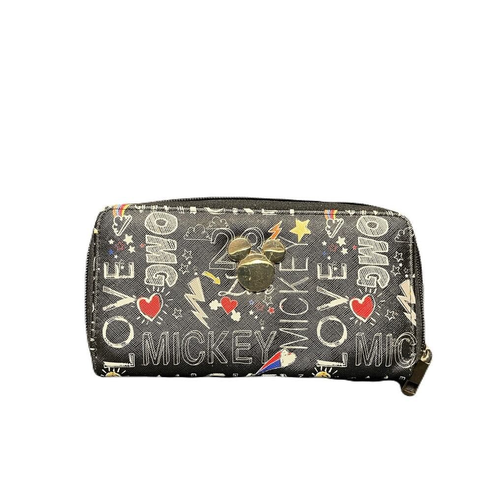 Black Mickey Mouse Women’s Wallet 8” W X 4” L - Thumbnail 3
