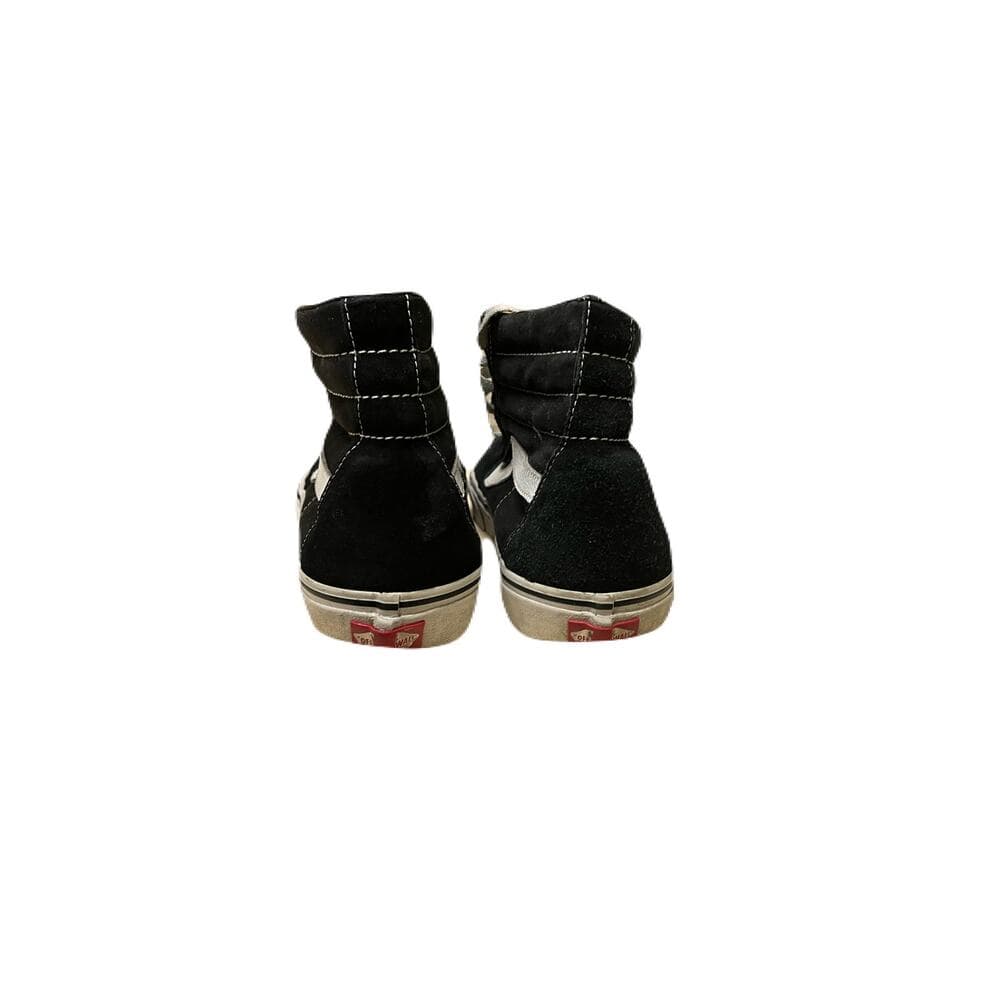 Vans Men’s Size 10 Sk8-Hi Black Lace Up High Sneakers Distressed - Thumbnail 3