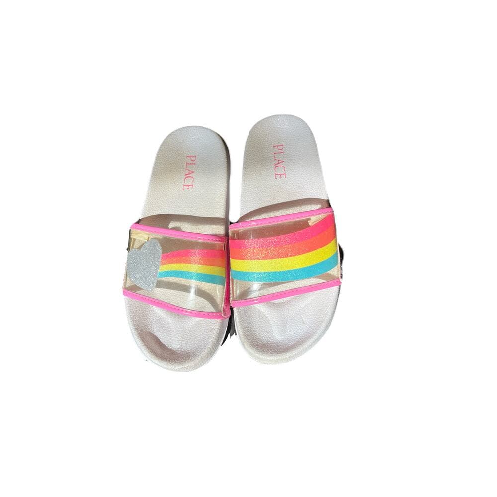 Children Place Kids Rainbow Slippers Size 2 - Thumbnail 2