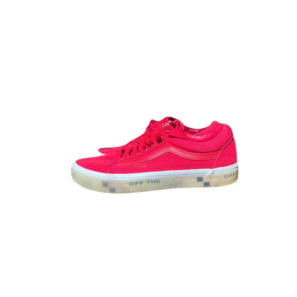 Size 7- VANS Old Skool OTW Foxing - Translucent Racing Red - Thumbnail 2