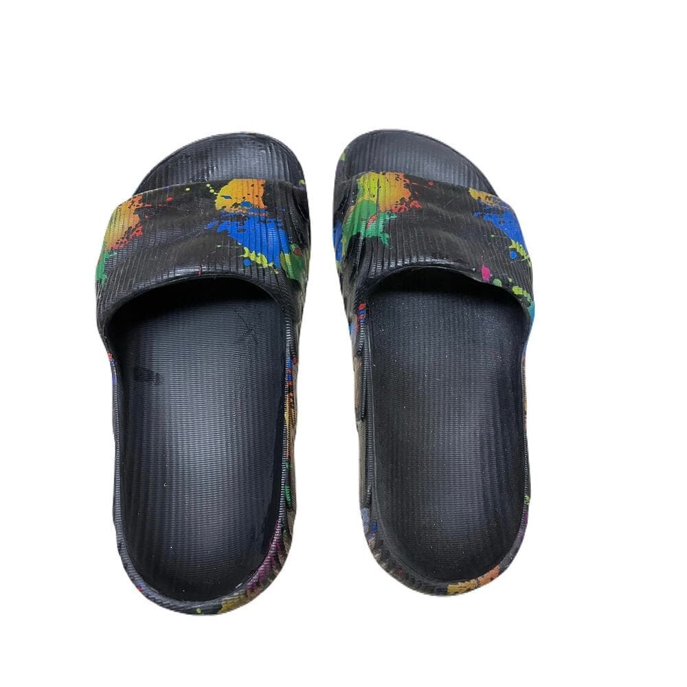 Black & Colorful Women’s Slippers Size 9.5 - Thumbnail 3