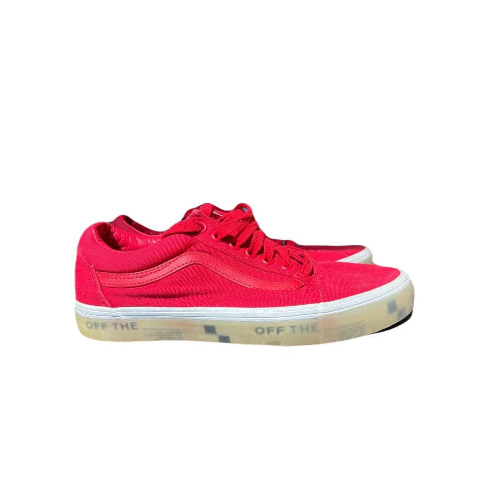 Size 7- VANS Old Skool OTW Foxing - Translucent Racing Red - Thumbnail 5