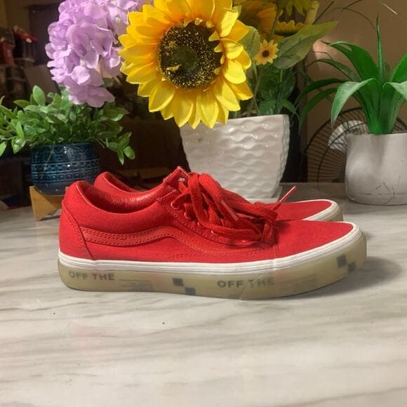 Size 7 - VANS Old Skool OTW Foxing - Translucent Red - Thumbnail 6