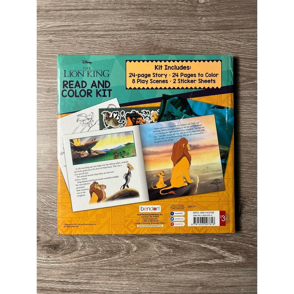 Lion King Read And Color Kit - Thumbnail 4