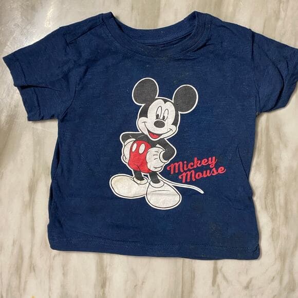 Mickey Mouse T-shirt 3T Navy/Red - Thumbnail 4