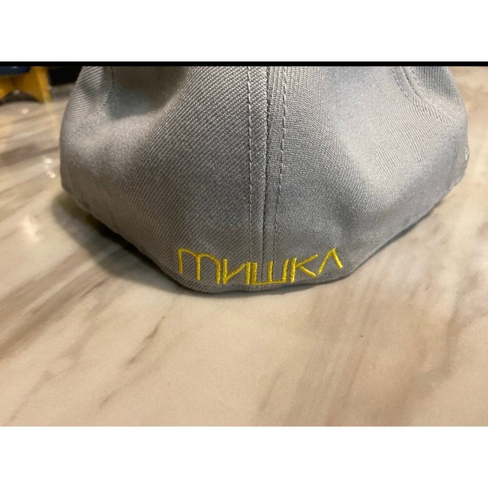 New Era Hat Size 7 5/8 Grey & Purple Black Cat - Thumbnail 3