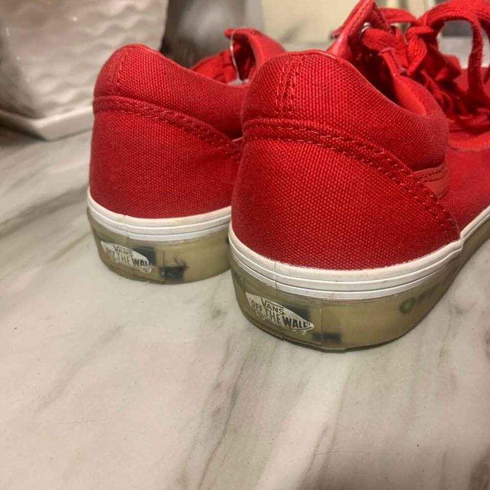Size 7 - VANS Old Skool OTW Foxing - Translucent Red - Thumbnail 2