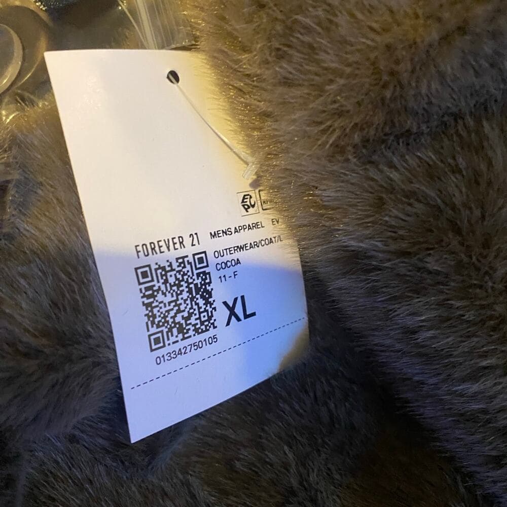 Forever 21 Brown Faux Fur Men’s coat XL - Thumbnail 3