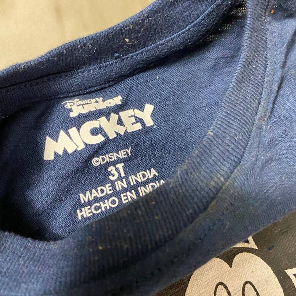 Mickey Mouse T-shirt 3T Navy/Red - Thumbnail 2