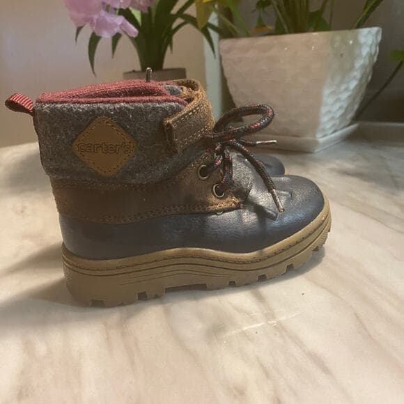 Carter's Brown/Black Toddler Duck Boots Size 7 - Thumbnail 8