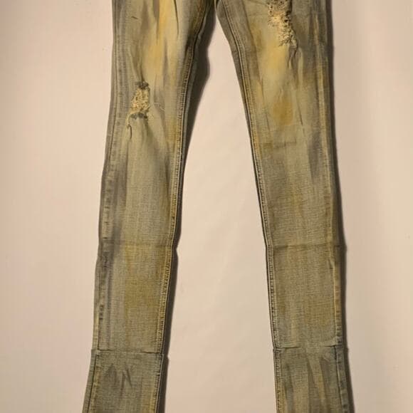 Si Tu Veux Superstack Matte Gold Mens Jeans 34 - Thumbnail 8