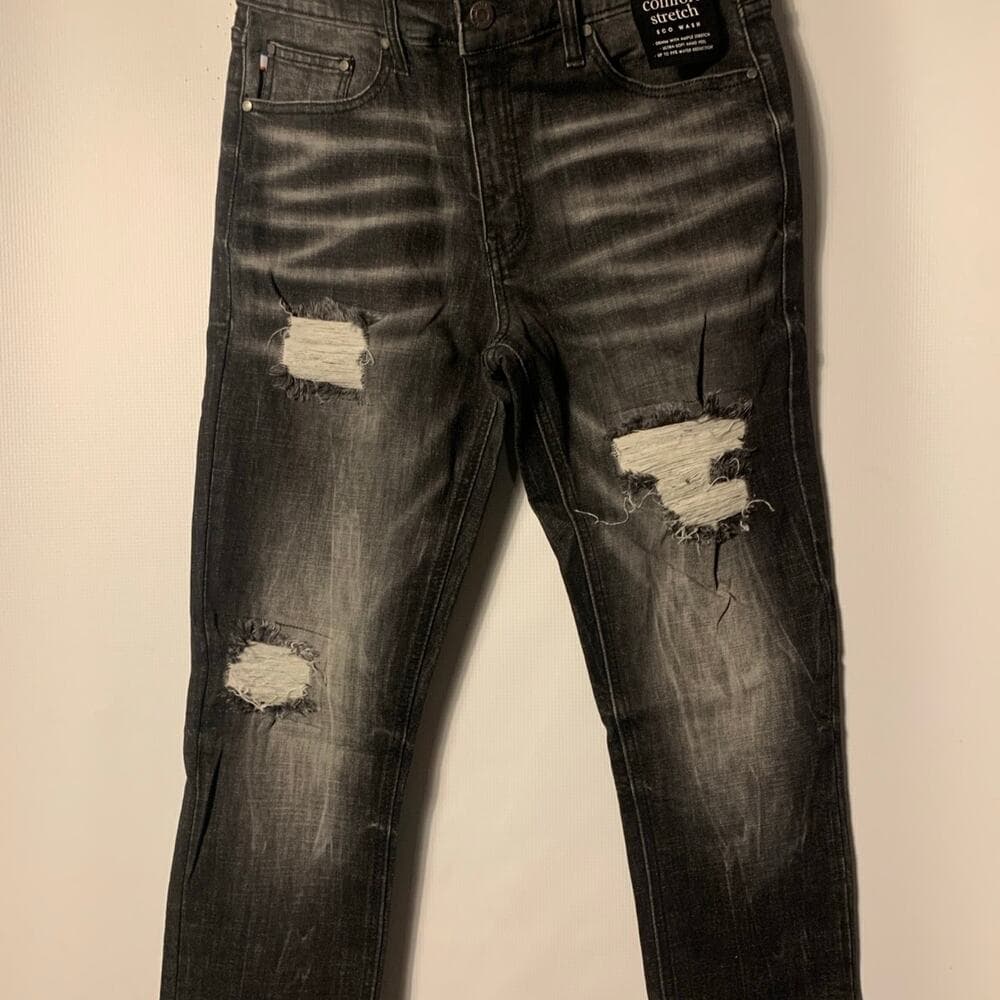 Si Tu Veux Superstack Black Mens Jeans Size 32 - Thumbnail 2
