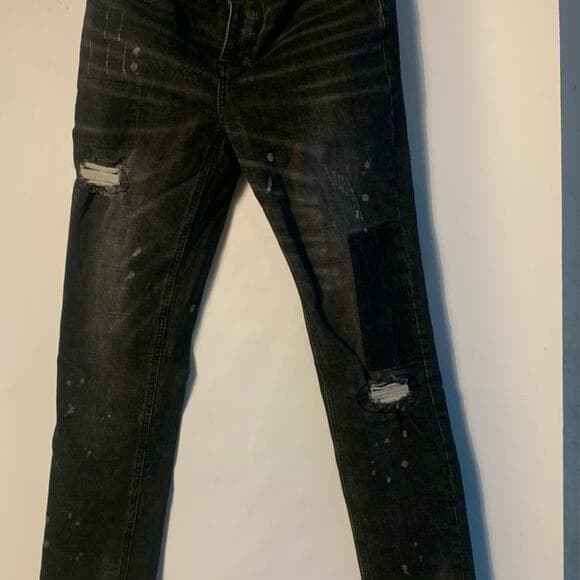 Shabaz Z Brothers Superstack Black Mens Jeans Size 30 - Thumbnail 6