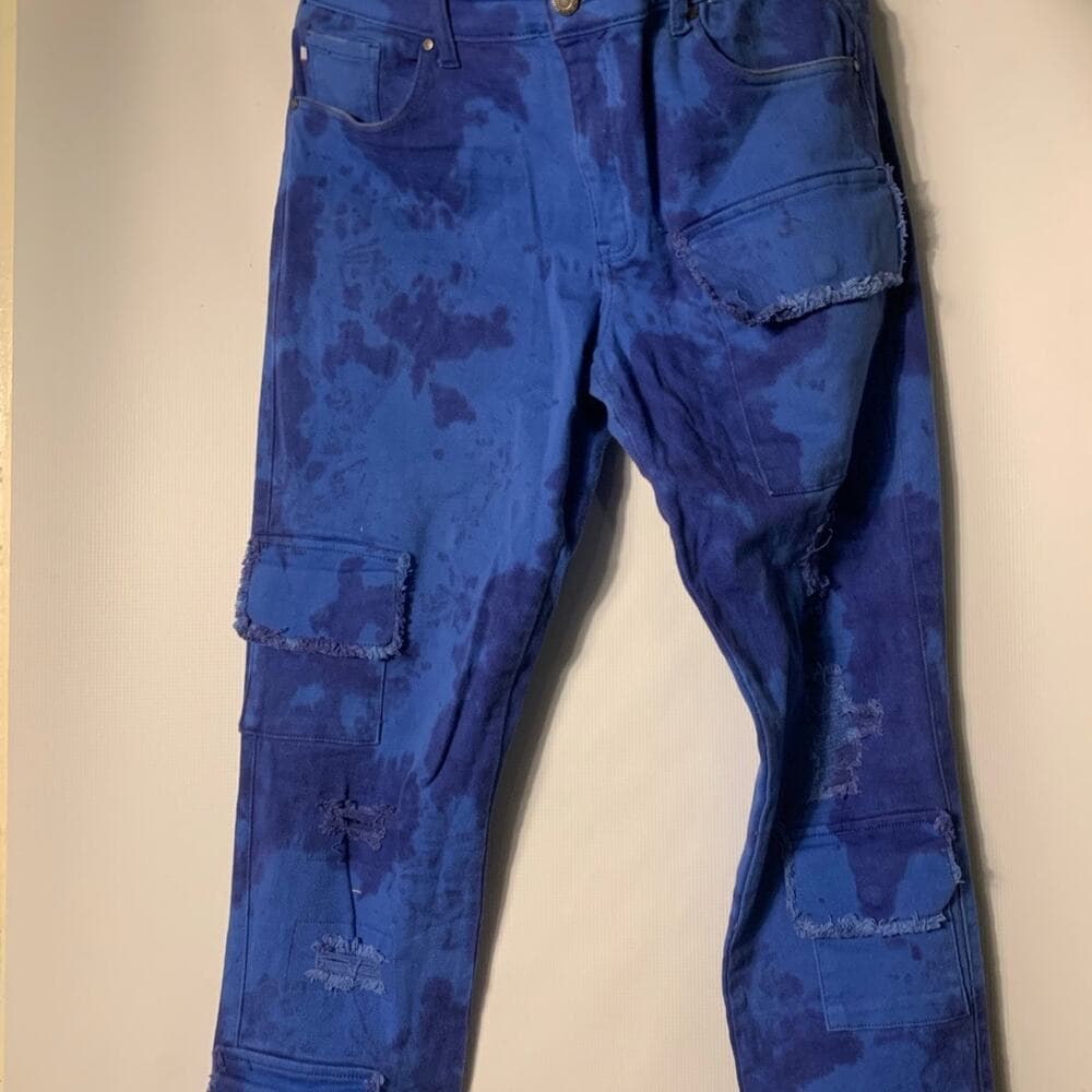 Si Tu Veux Superstack Royal Mens Jeans Size 36 - Thumbnail 2