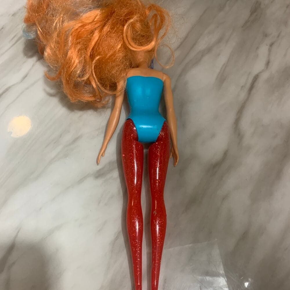 Color Reveal Party Series Barbie Doll Red Hair Shiny Glitter Blue Confetti 2020 - Thumbnail 2