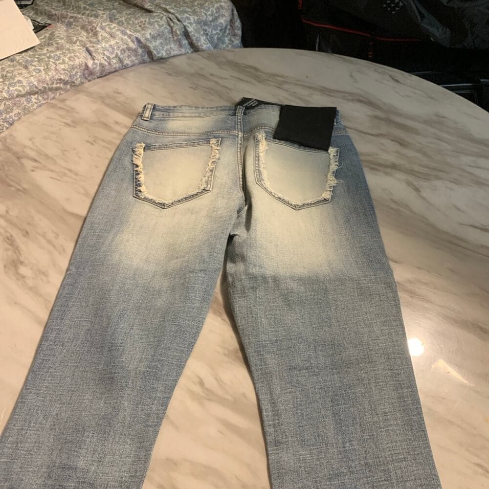 Si Tu Veux Superstack Indigo Wash Mens Jeans Size 32 - Thumbnail 8