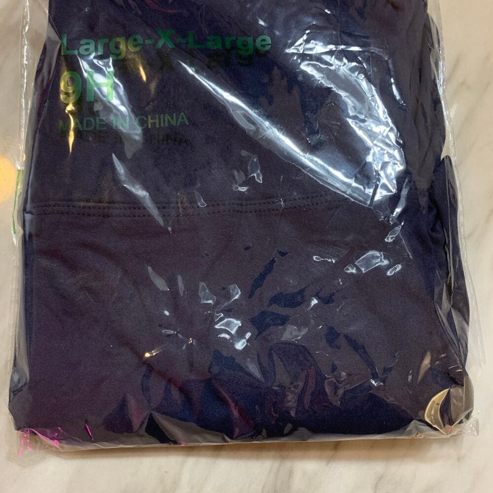 Navy Women's Leggings Size Large X Large - Thumbnail 2