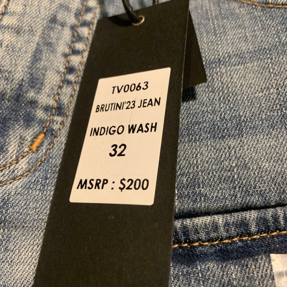 Si Tu Veux Superstack Indigo Wash Mens Jeans Size 32 - Thumbnail 6