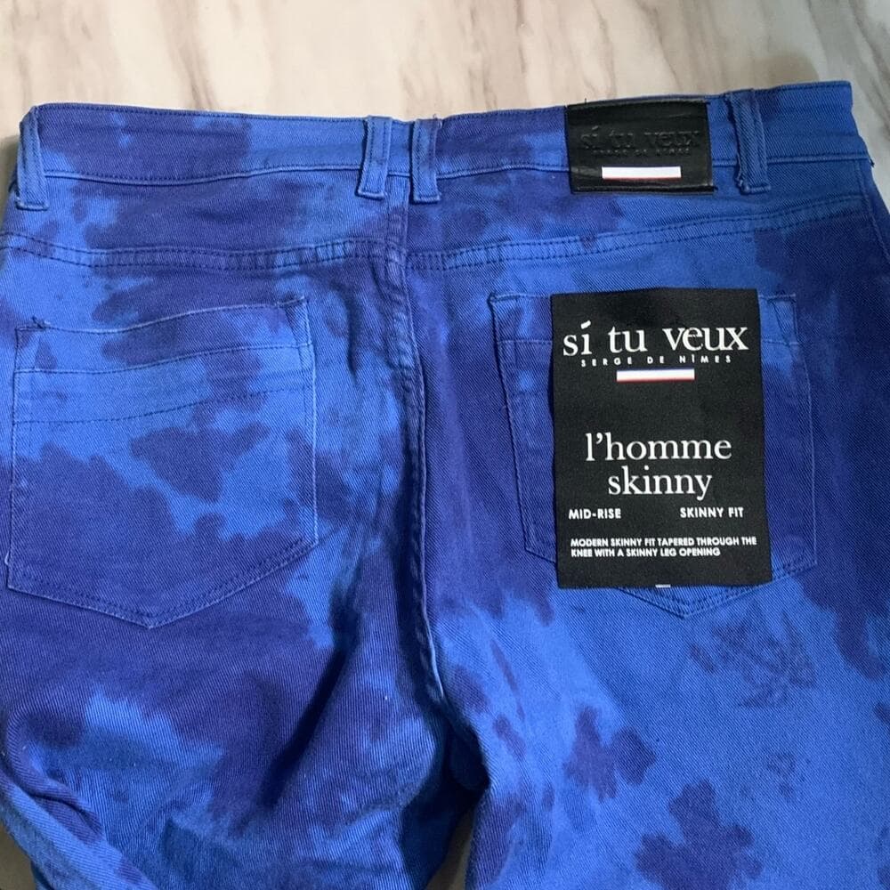 Si Tu Veux Superstack Royal Mens Jeans Size 36 - Thumbnail 5