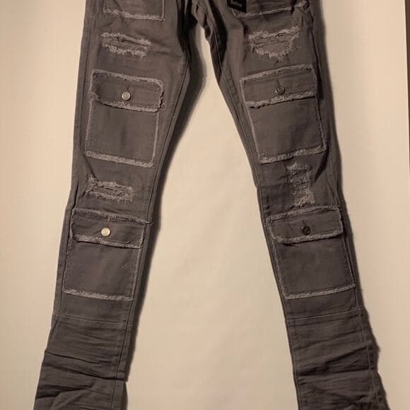Doctrine Superstack Grey Mens Jeans Size 30 - Thumbnail 8