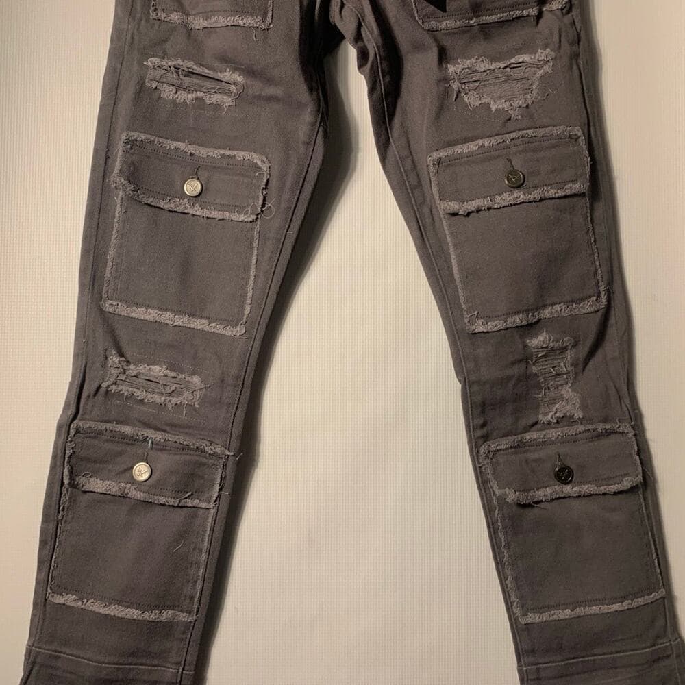 Doctrine Superstack Grey Mens Jeans Size 32 - Thumbnail 3