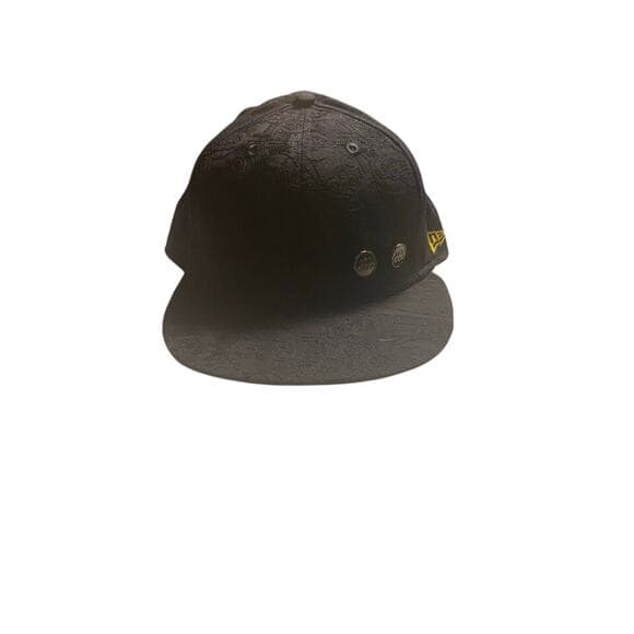 New Era Hat 7 5/8 Black & Gold 686 - Thumbnail 6