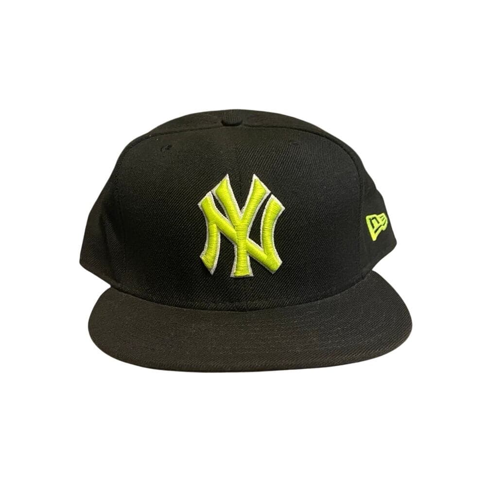 New York Yankees New Era Hat Size 8 Black & Green - Thumbnail 5