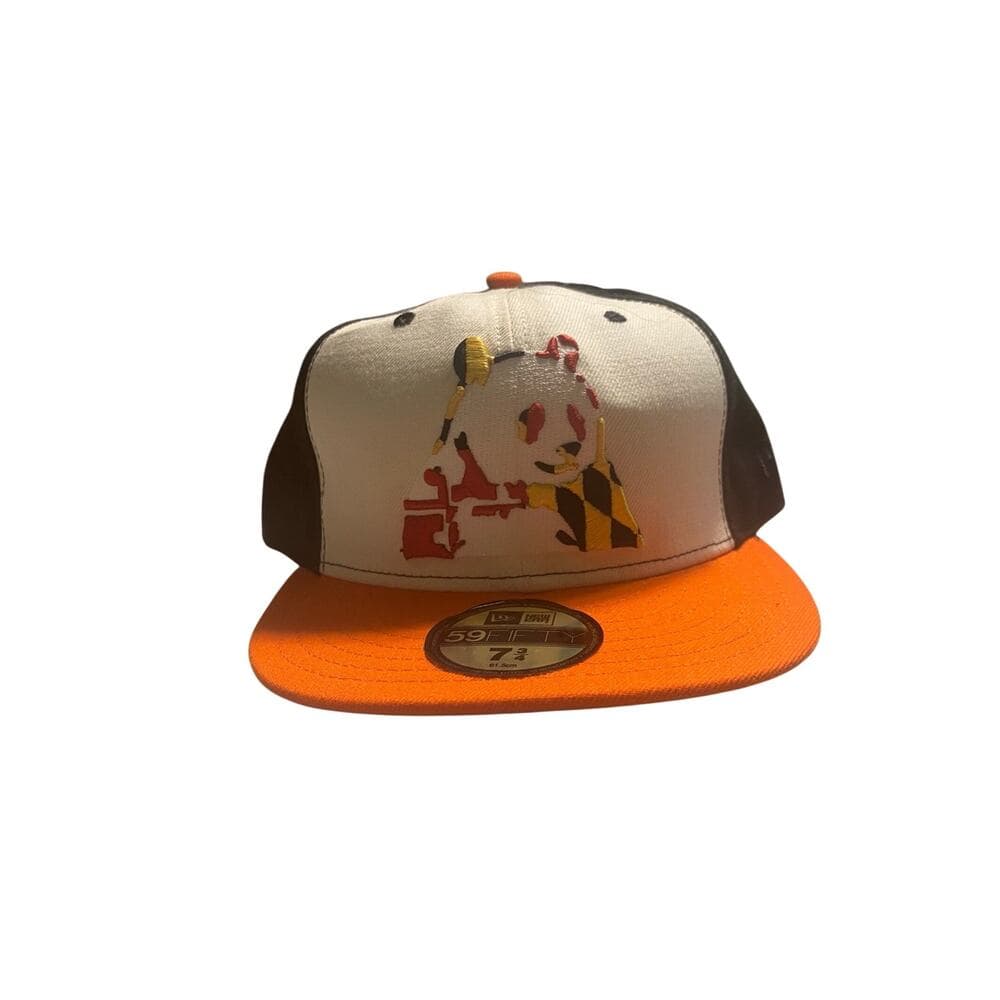 New Era Hat 7 3/4 Orange/White/Black - Thumbnail 4