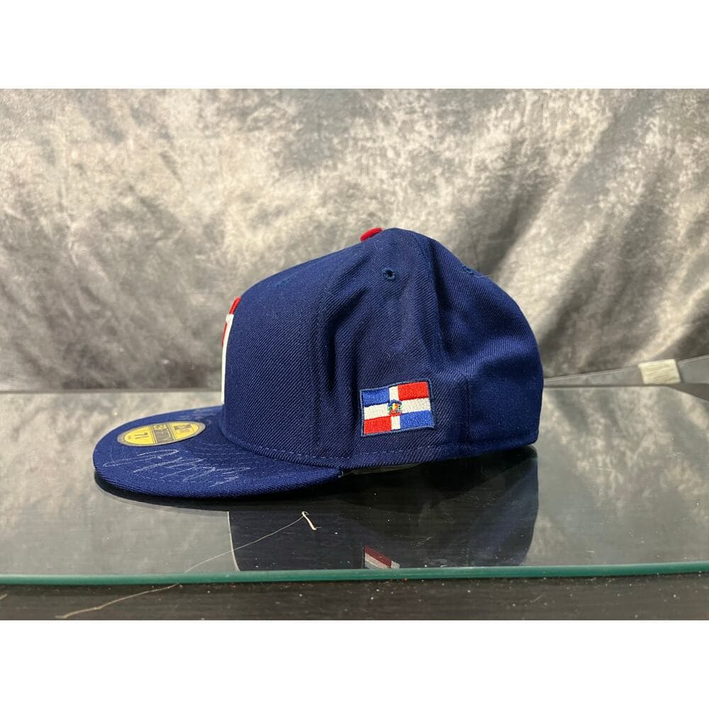 Autographed New Era Hat Size 7 5/8 Royal & Blue Sign By Robinson Canó