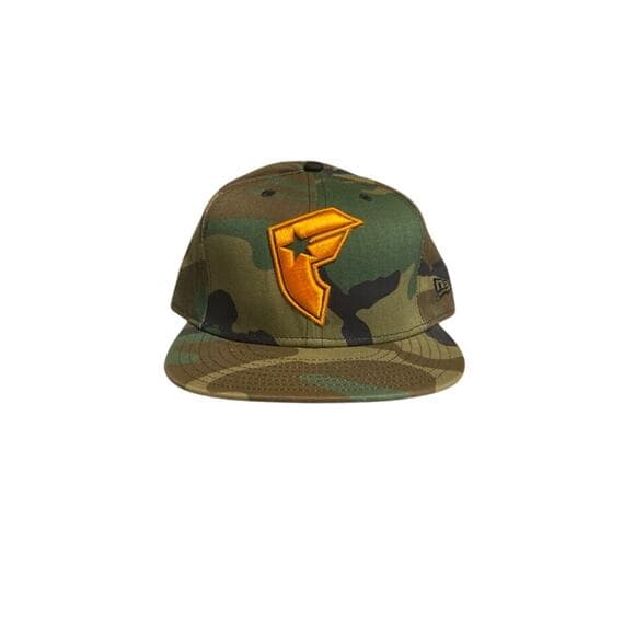 New Era Hat Size 7 5/8 Army & Orange - Thumbnail 7