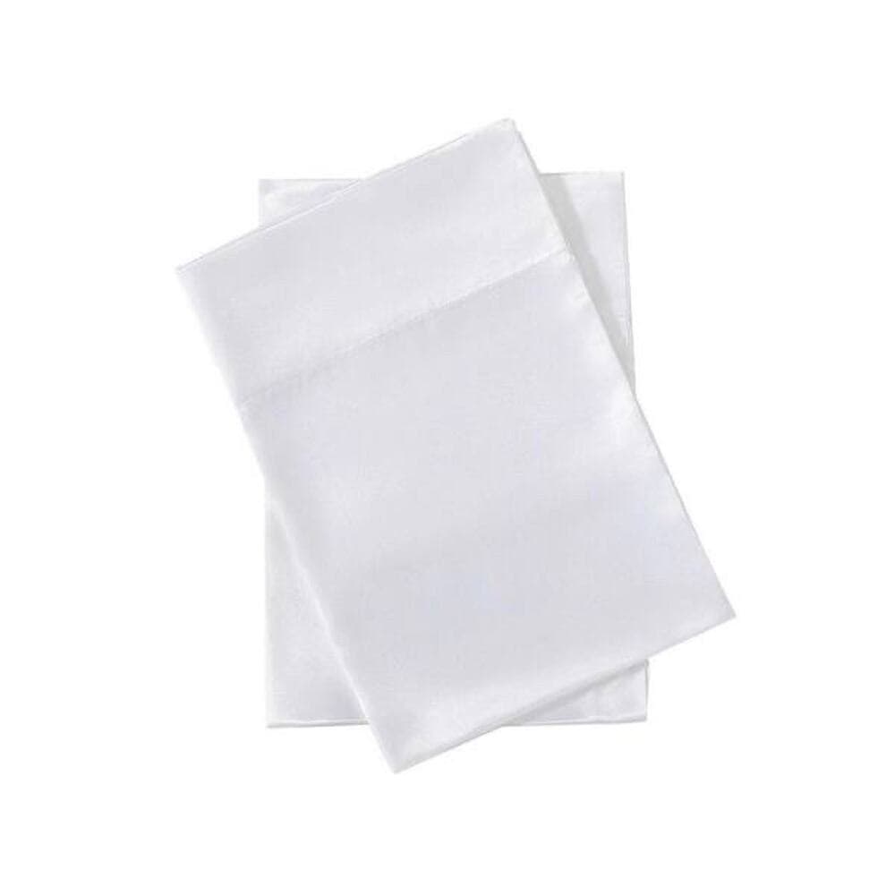 2 hampton house pillowcase standard white solid cotton blend modern classic - Thumbnail 4