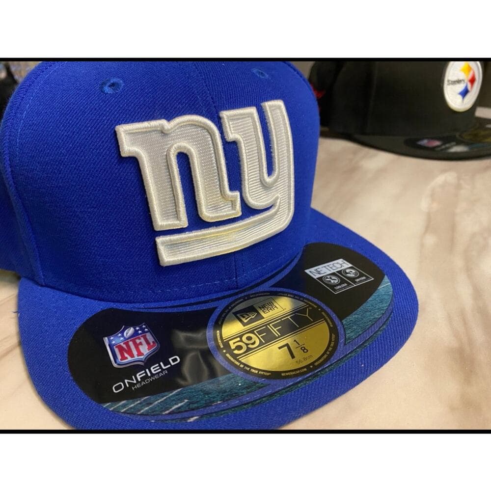 New Era Hat Size 7 1/8 Royal & White NY