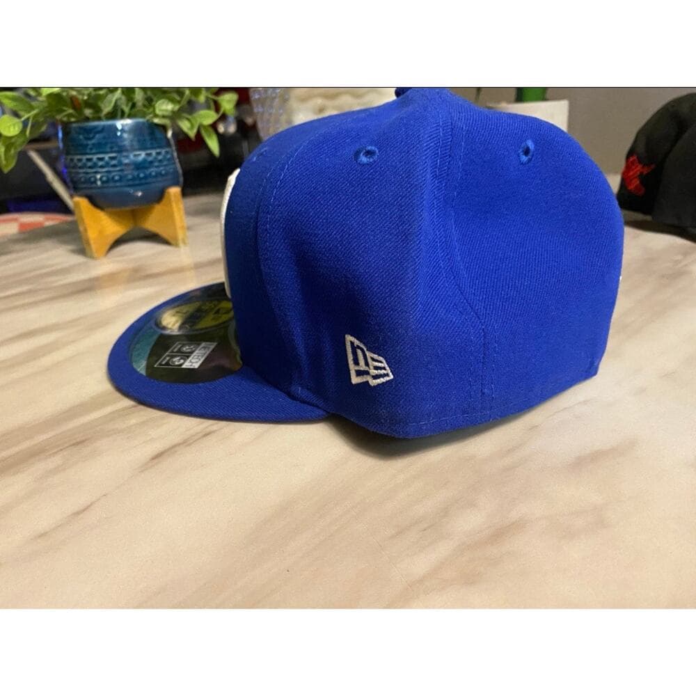 New Era Hat Size 7 1/8 Royal & White NY - Thumbnail 2