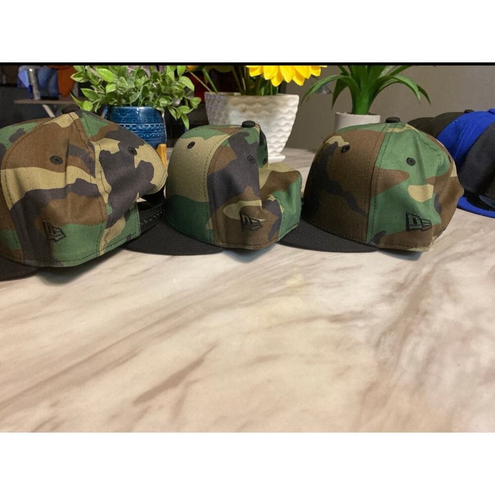 A Bundle of 3 New Era Hats SnapBack Army & Black - Thumbnail 5