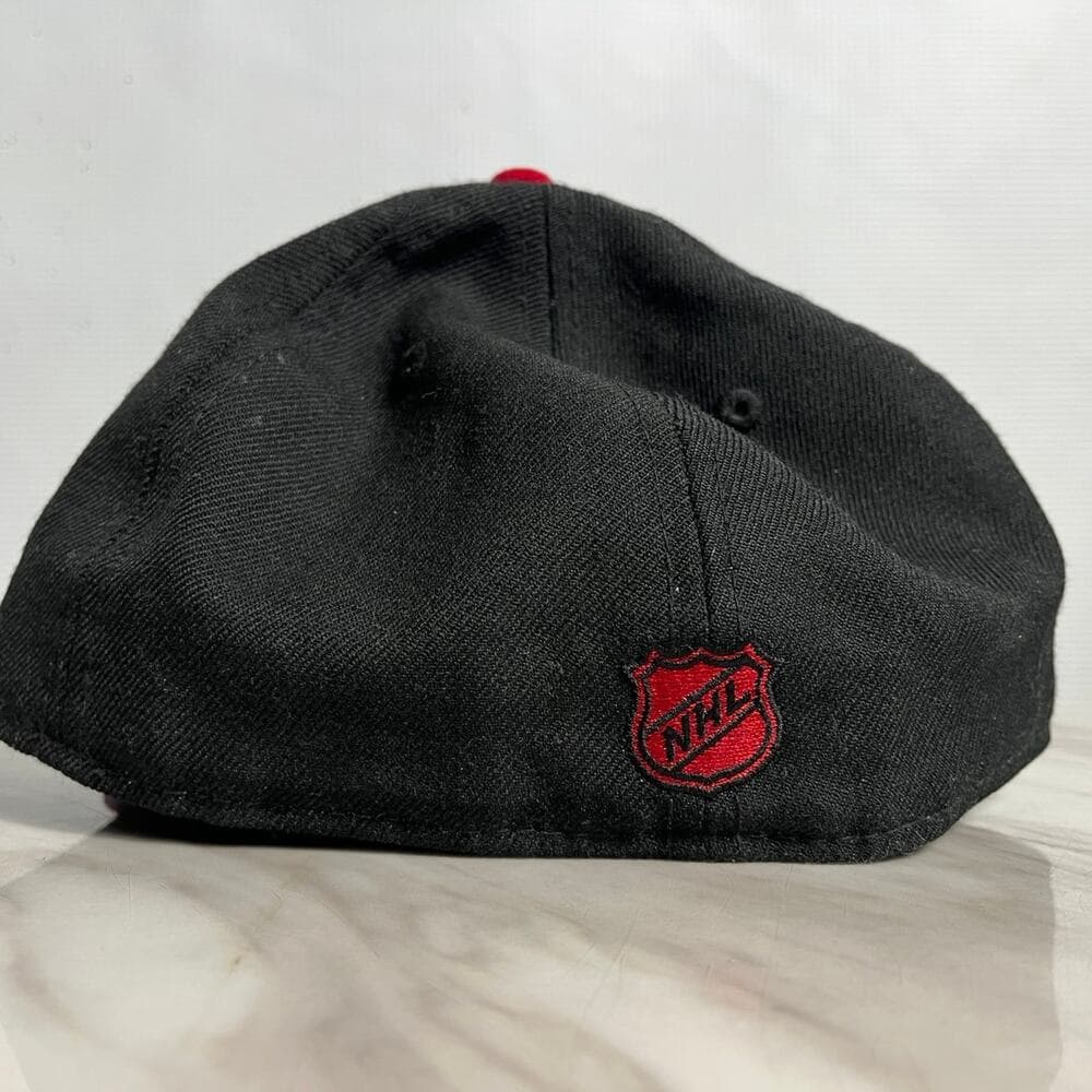New Era Hat Black/White/Red Size 7 1/2 Black & Red - Thumbnail 2
