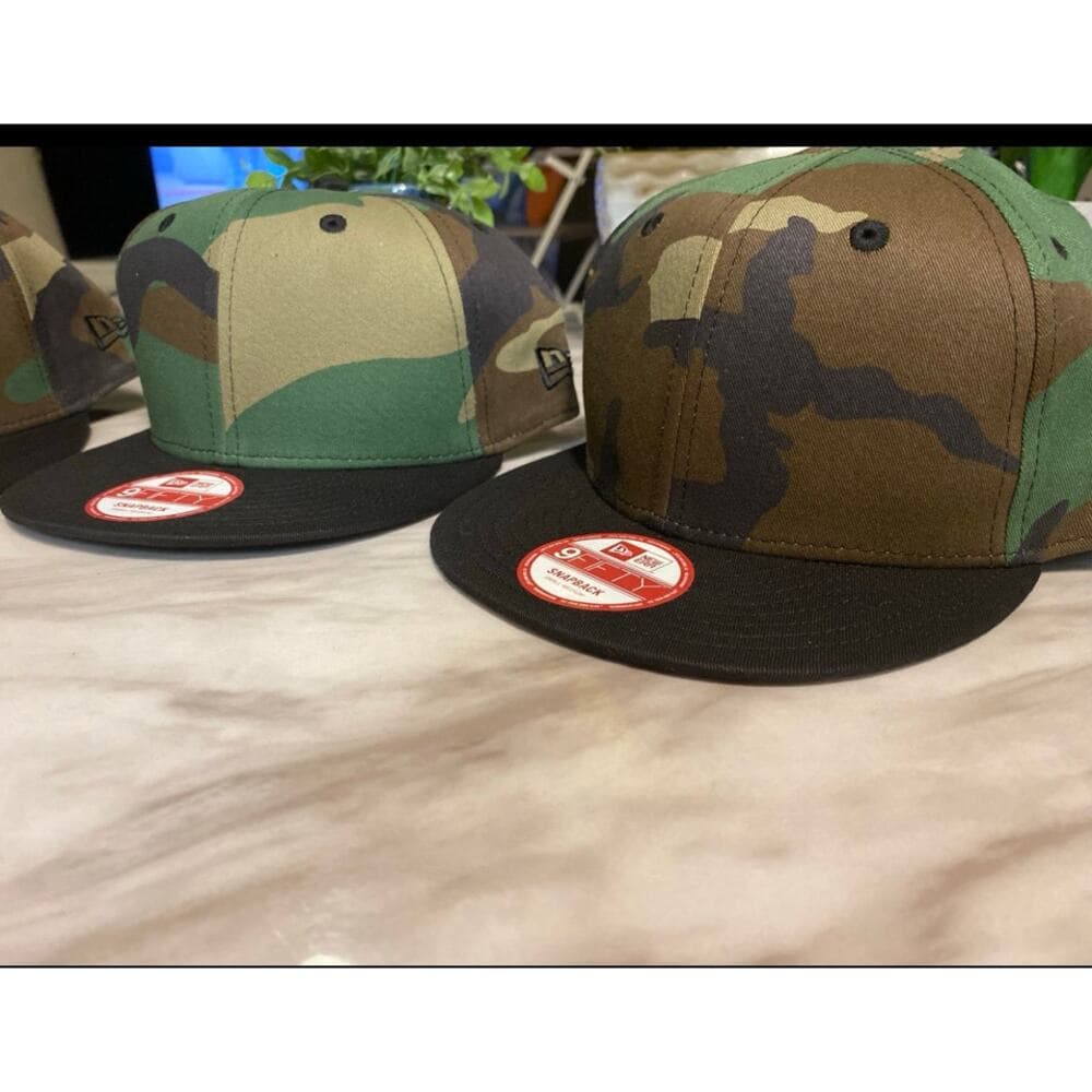 A Bundle of 3 New Era Hats SnapBack Army & Black