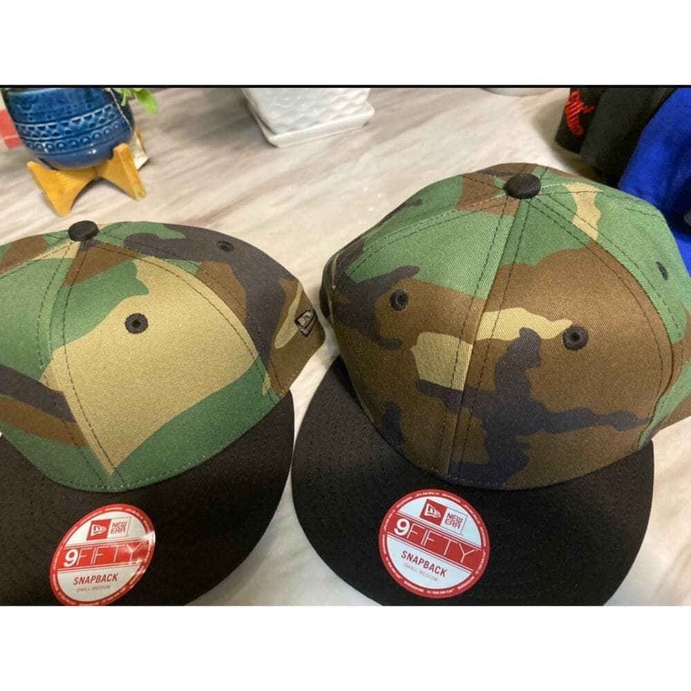 A Bundle of 3 New Era Hats SnapBack Army & Black - Thumbnail 4