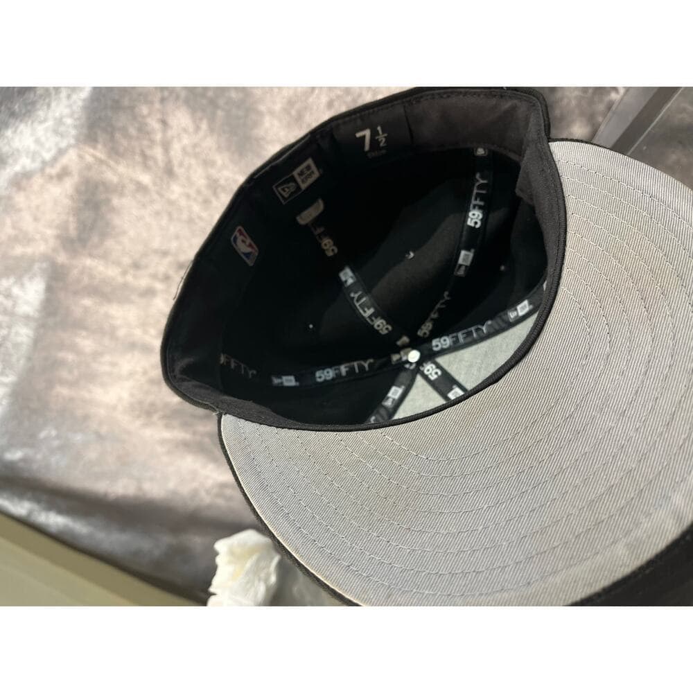 New Era Hat Size 7 1/2 Black The Brooklyn Nets