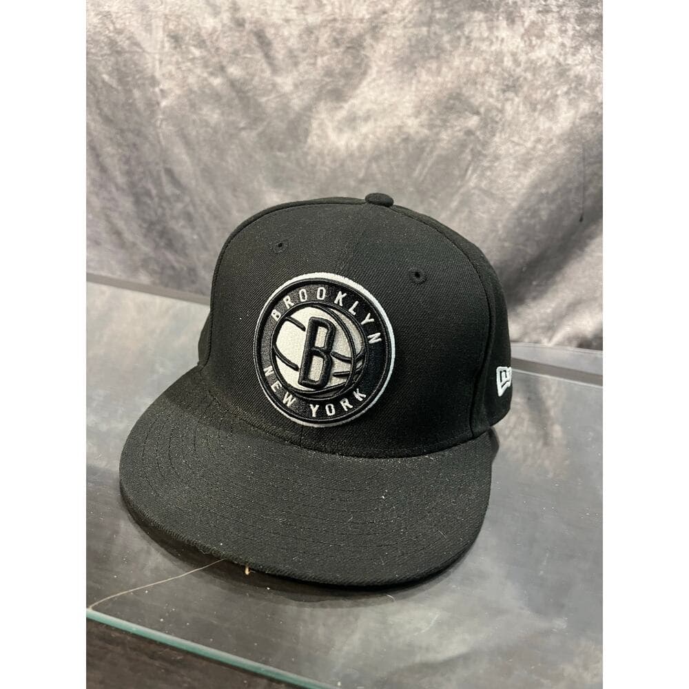 New Era Hat Size 7 1/2 Black The Brooklyn Nets - Thumbnail 2