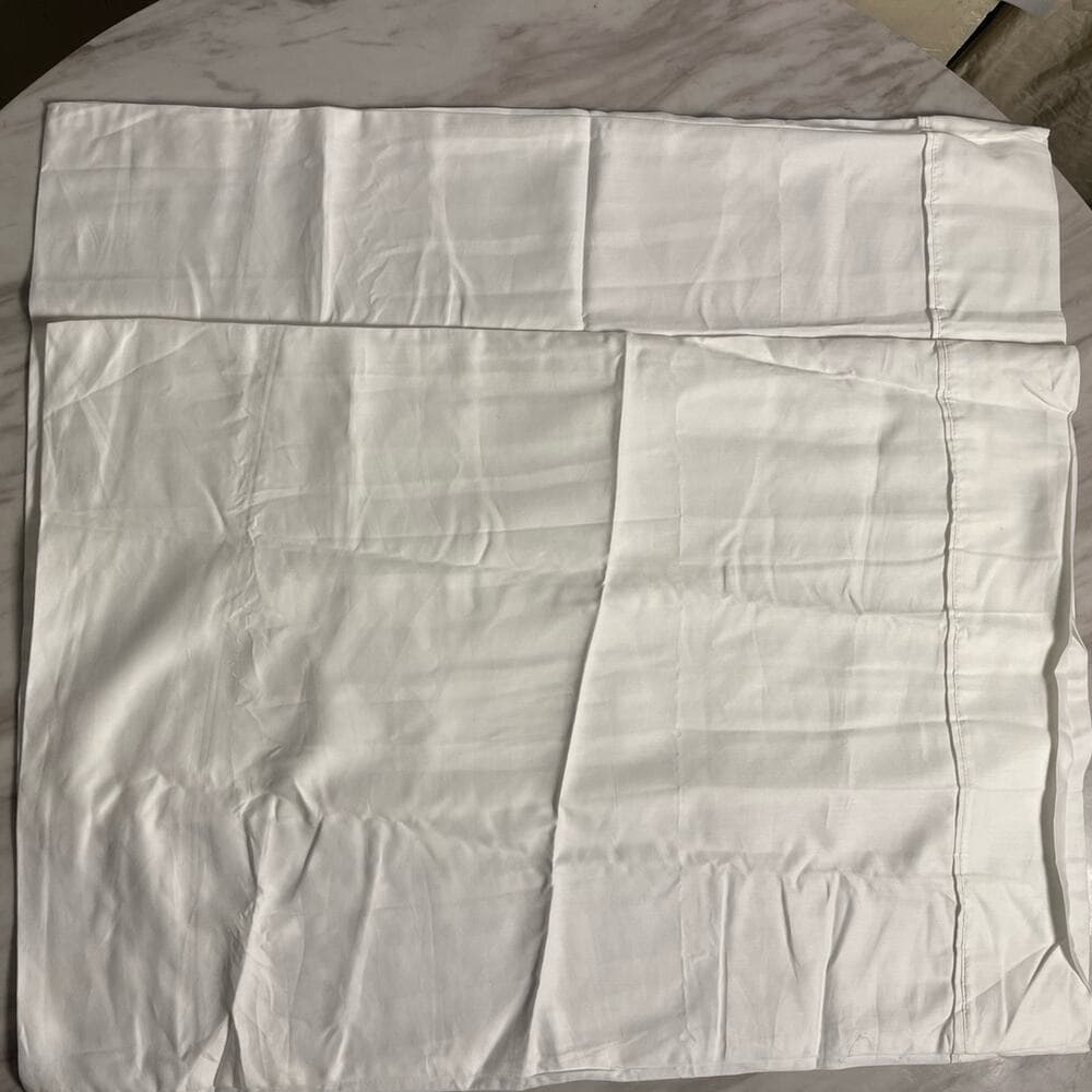 2 hampton house pillowcase standard white solid cotton blend modern classic