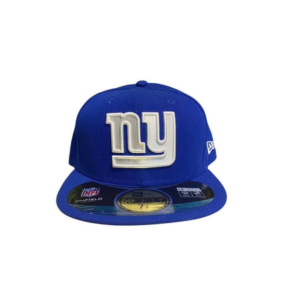 New Era Hat Size 7 1/8 Royal & White NY - Thumbnail 7